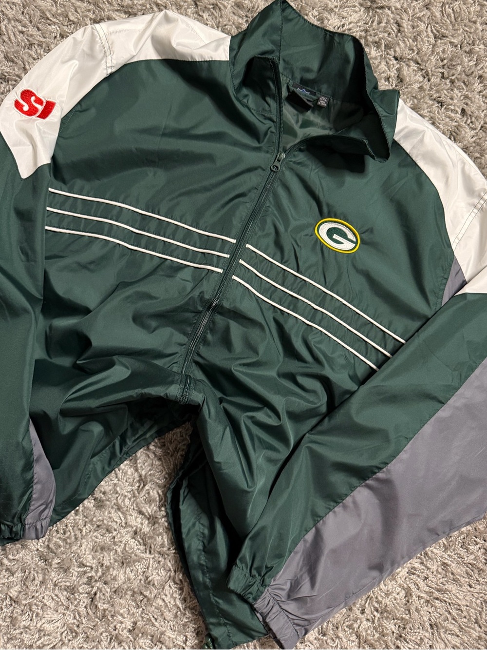 Sports Illustrated Green Bay Packers Zip Windbreaker